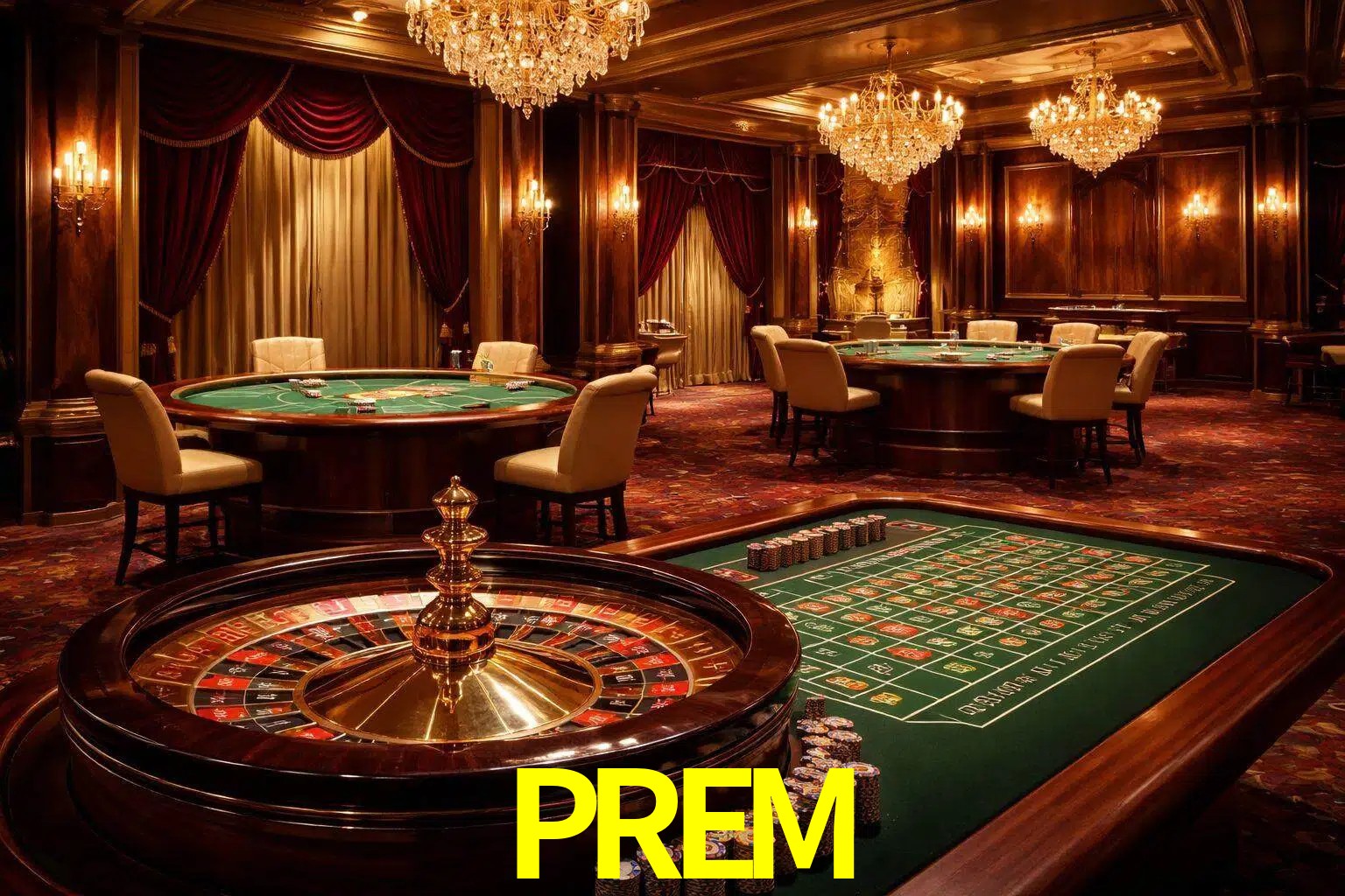 Una escena premium de mesa de casino en vivo con cartas, elementos de ruleta y un ambiente pulido de estudio de transmisión.